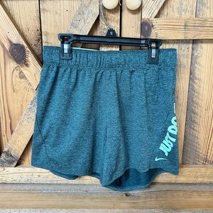 Women’s Nike green athletic drawstring running shorts XS- like new.